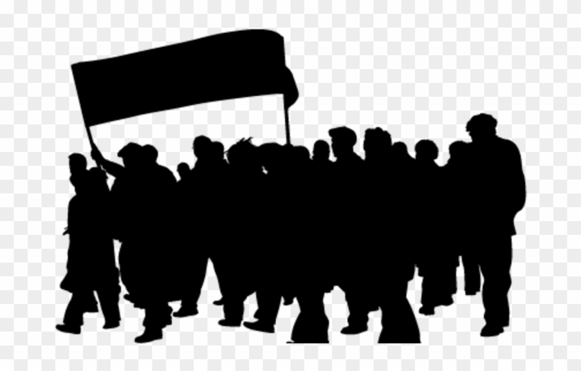 Strike Png - Draw A Crowd Of People Protesting Clipart