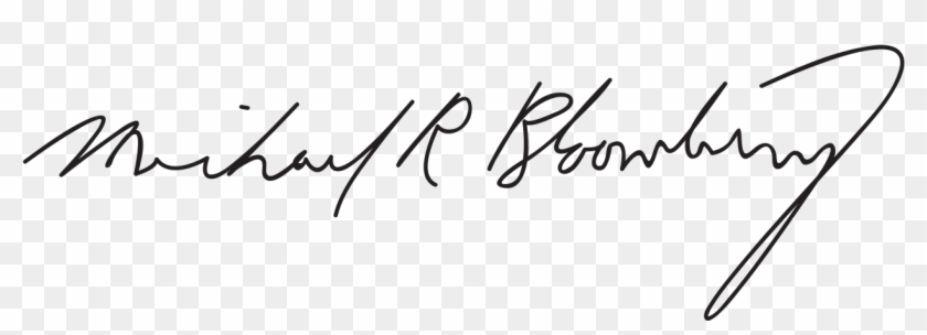 Michael Bloomberg Signature Clipart