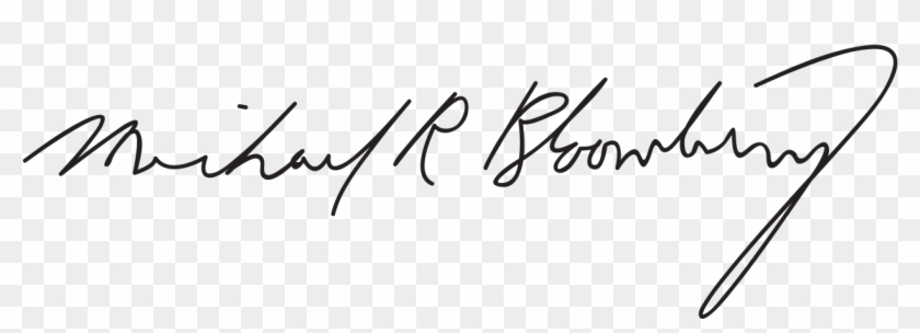 Michael Bloomberg Signature Clipart #4465887