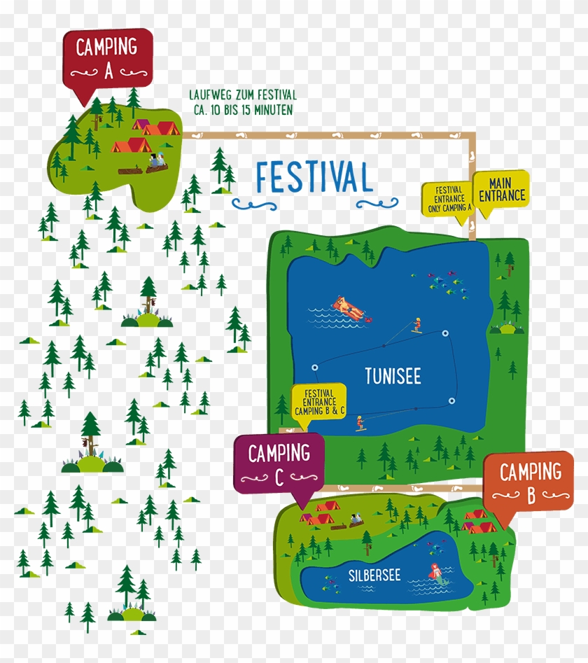 Camping C - Sea You Festival Plan Clipart