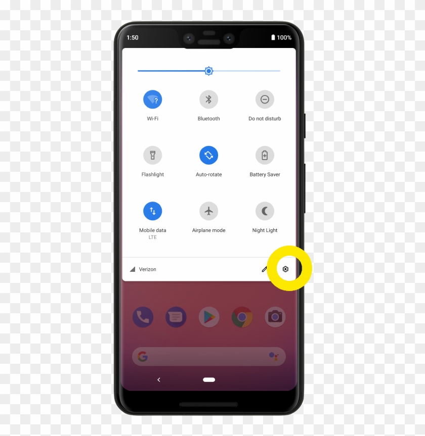 Tap On The Settings Icon Located On The Lower-right - Iphone Clipart