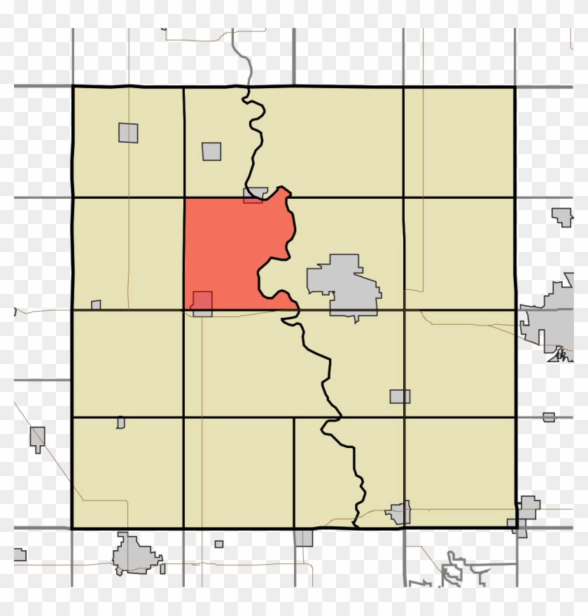 Boone County Iowa Map By Township Clipart #4466435