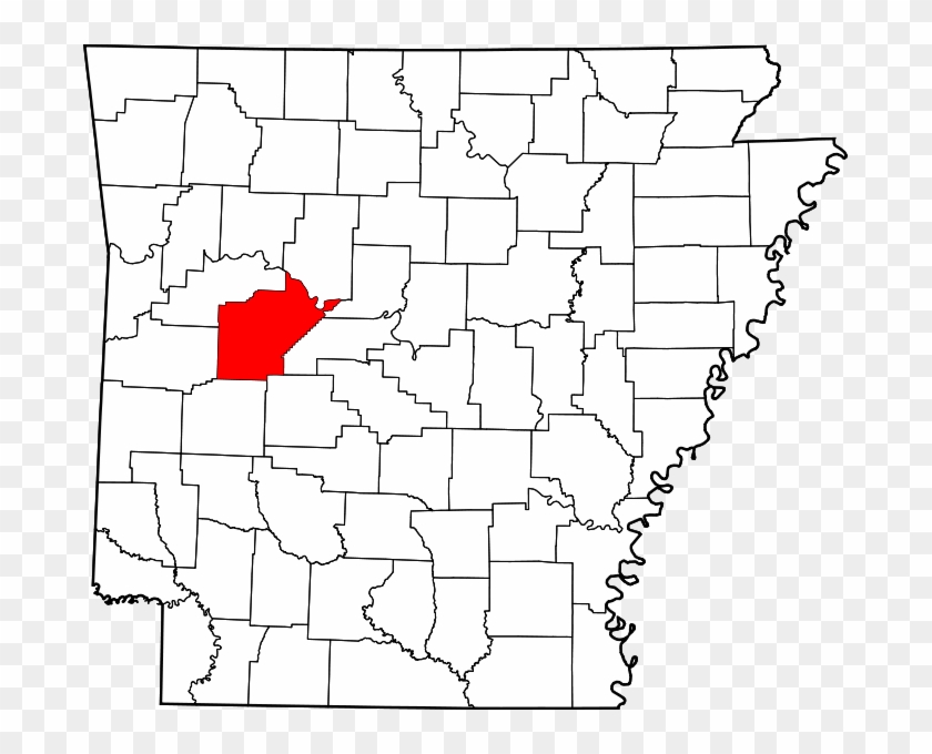 Map Of Arkansas Highlighting Yell County - Greene County Arkansas Clipart #4466629