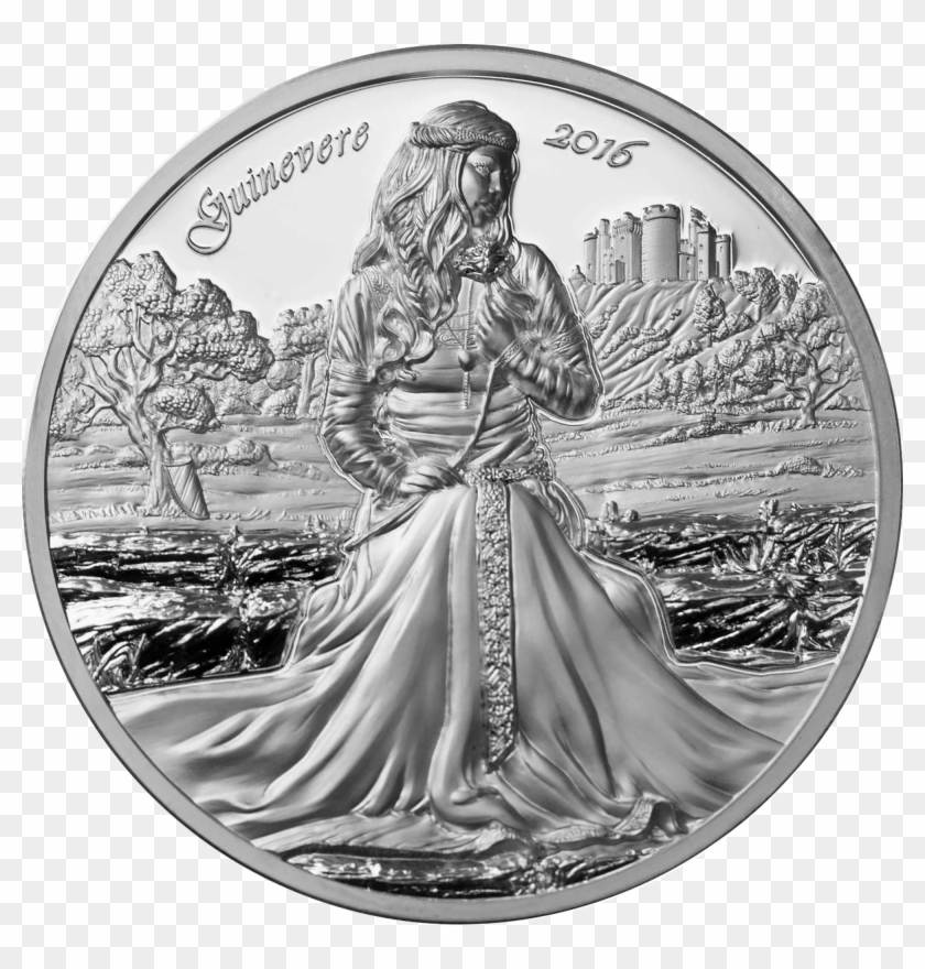 The Reverse Design Depicts The Legendary Queen Of Camelot - Guinevere Coin Clipart