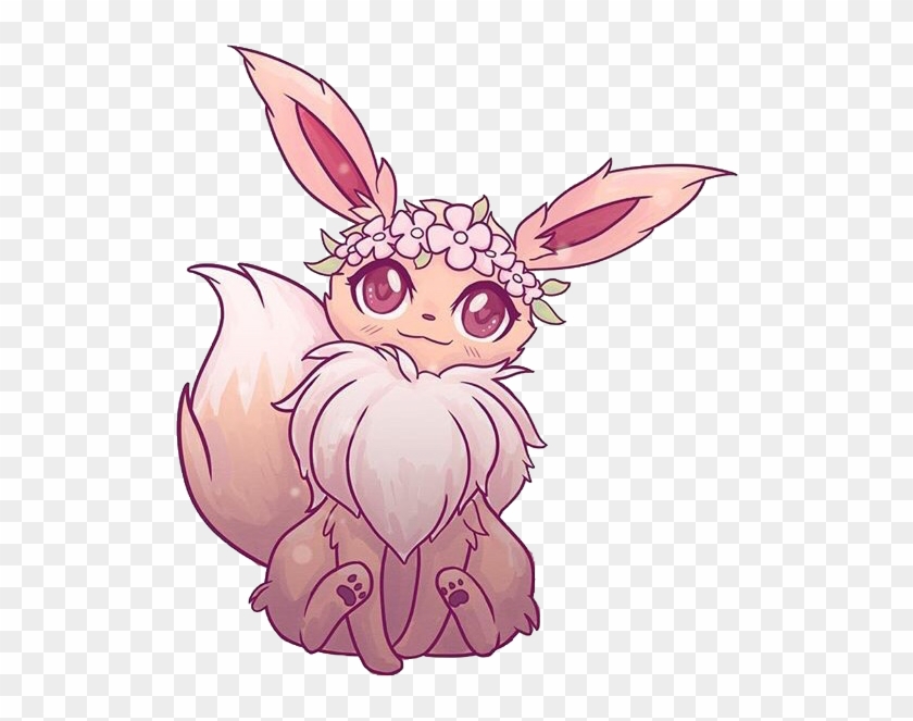 #pokemon #eevee #cute #fox #animal #naomilord #cute - Kawaii Cute Fox Drawing Clipart #4467639