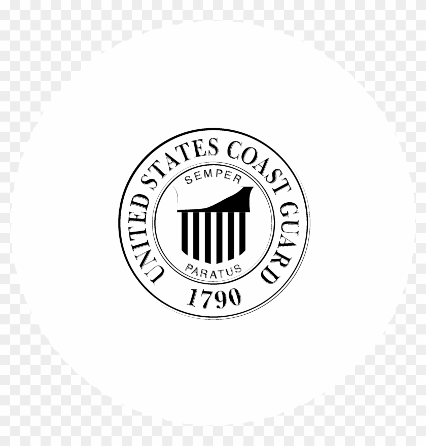 Us Coast Guard Logo Black And White - United States Coast Guard Clipart