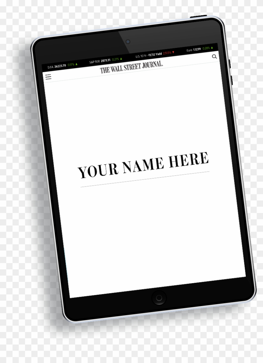 Prepare For Your Career With The Wall Street Journal's - Tablet Computer Clipart