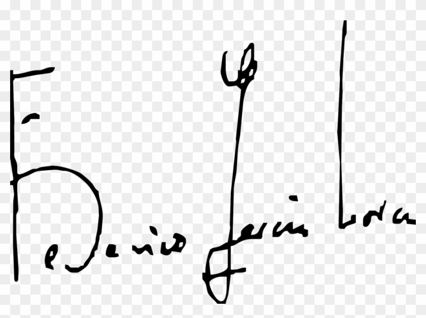 Fliker1970 - Federico Garcia Lorca Signature Clipart #4469123