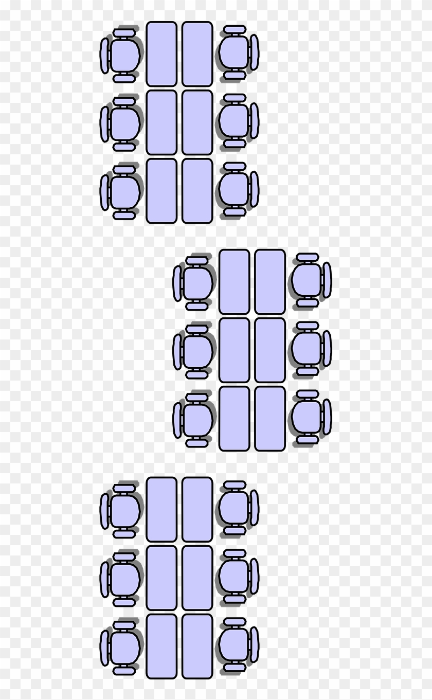 Students Sitting Classroom - Office Seat Layout Png Clipart