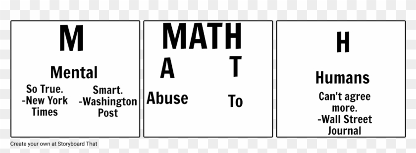 Mental Abuse To Humans - Math Mental Abuse To Humans Clipart #4469750
