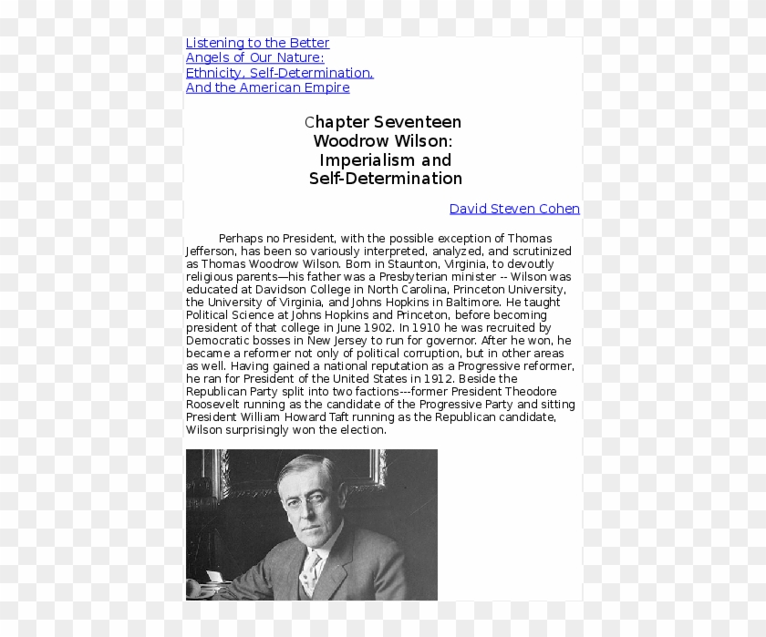 Docx - President Woodrow Wilson Clipart