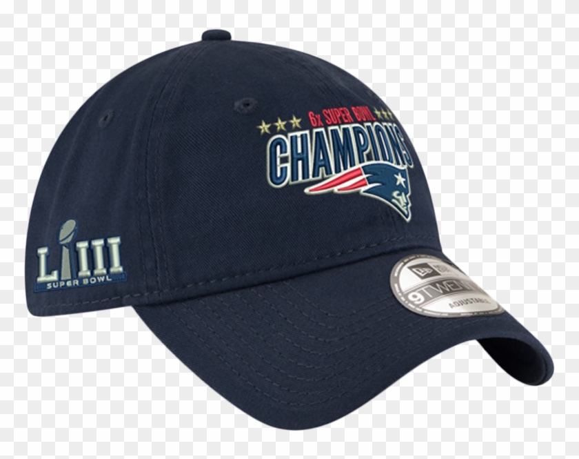 New England Patriots Navy 6-time Super Bowl Champions - Baseball Cap Clipart #4470407