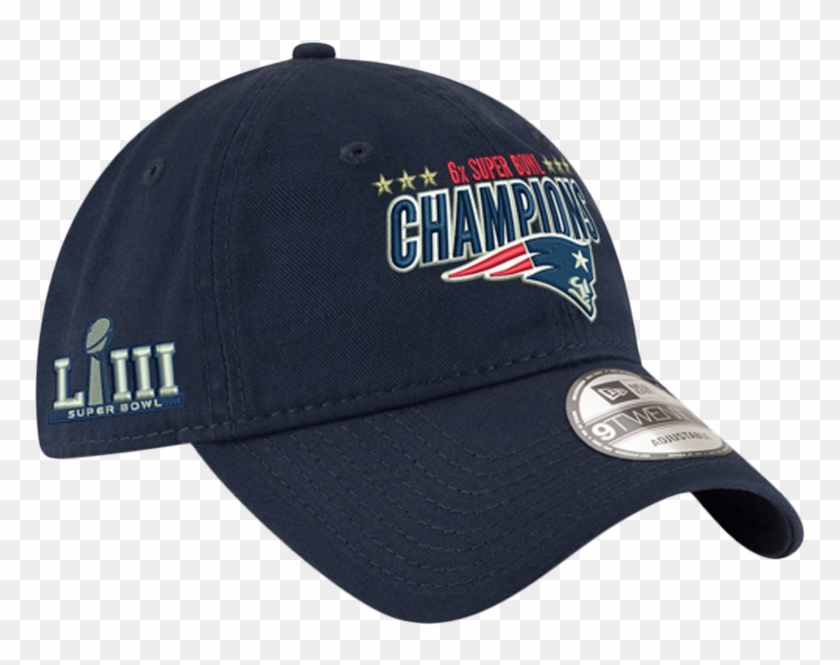 New England Patriots Navy 6-time Super Bowl Champions - Baseball Cap Clipart