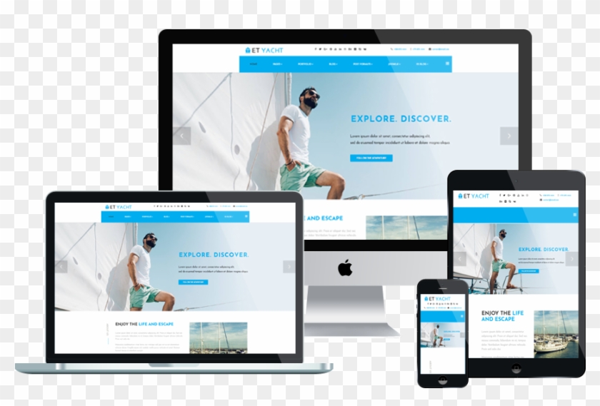Et Yacht Free Responsive Joomla Template - Wordpress Woocommerce Responsive Themes Free Clipart