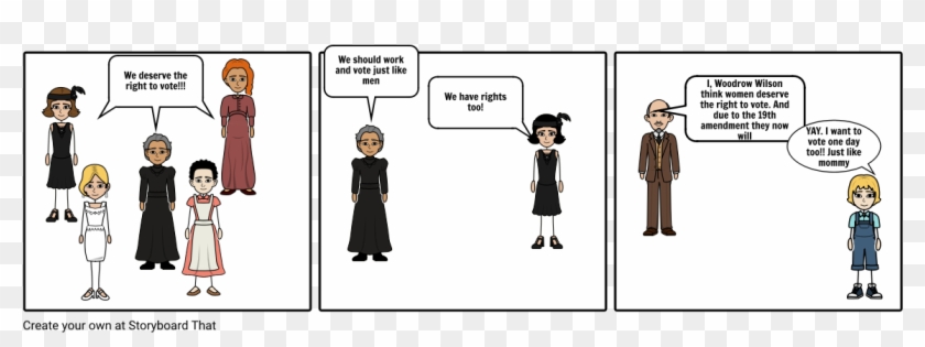 Women's Suffrage - Cartoon Clipart #4470744