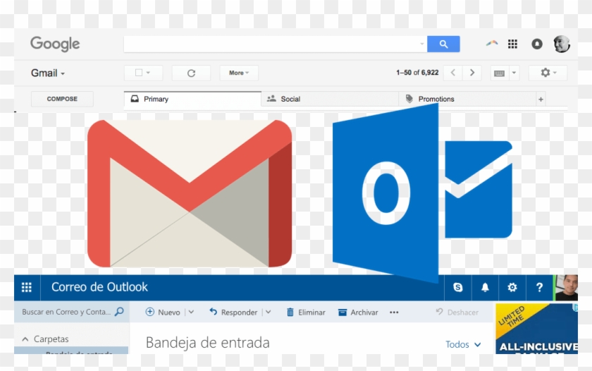 El Email O Correo Electrónico Forma Parte De La Vida - Outlook.com Clipart