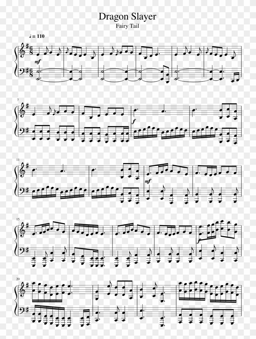 Dragon Slayer Sheet Music 1 Of 3 Pages - Tchaikovsky Sentimental Waltz Piano Sheet Music Clipart