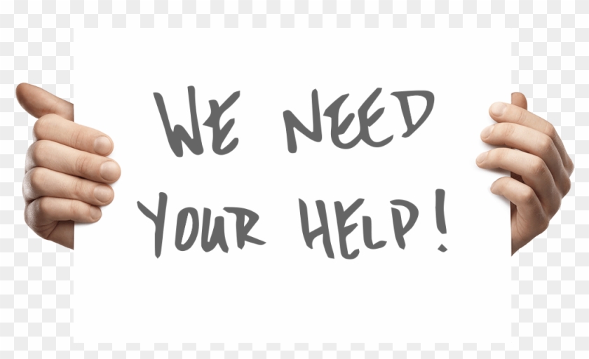 We Need Your-help - Calligraphy Clipart