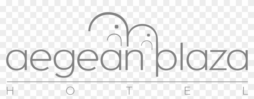 Aegean Plaza Hotel - Monochrome Clipart