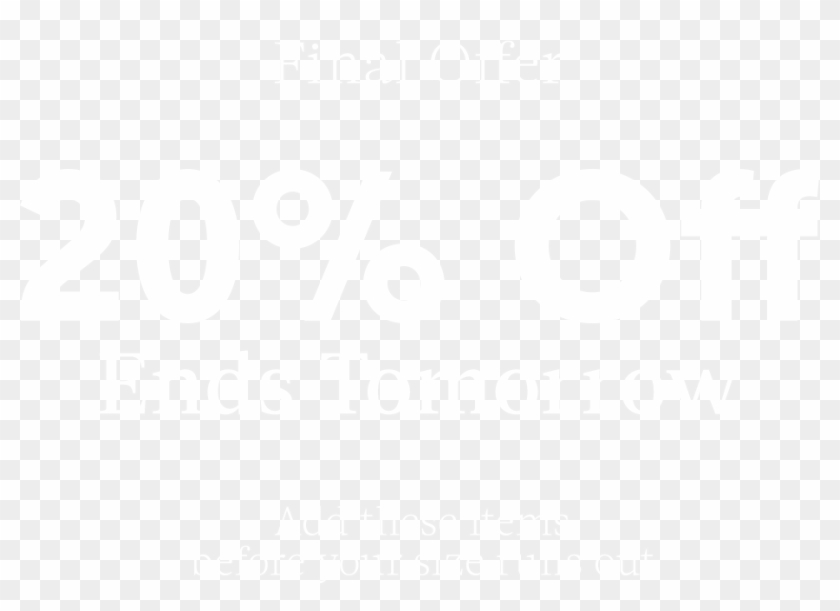 20% Off Ends Tomorrow - Ercros Clipart #4473801