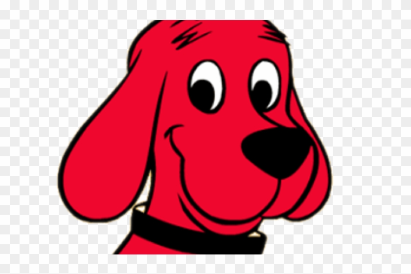 Clifford The Big Red Dog Face Clipart #4474399