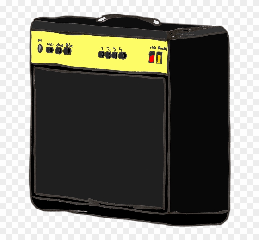 Amplifier Guitar Amplifier Amp Band Speakers Tube - Luggage And Bags Clipart