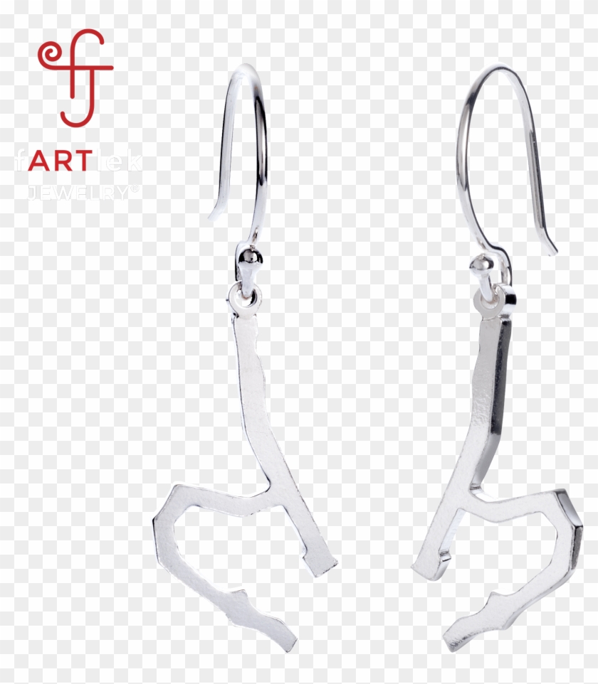 Fartlek Jewelry Dempsey 5k Route Earrings - Earrings Clipart