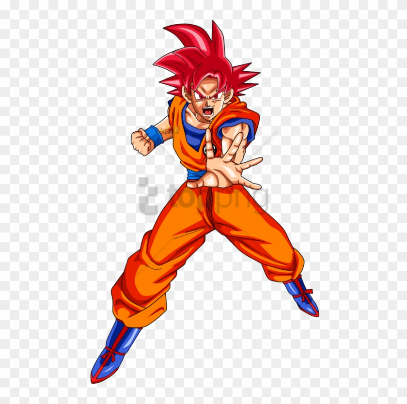 Free Png Goku Ssj God Png Image With Transparent Background - Goku Ssgod Png Clipart