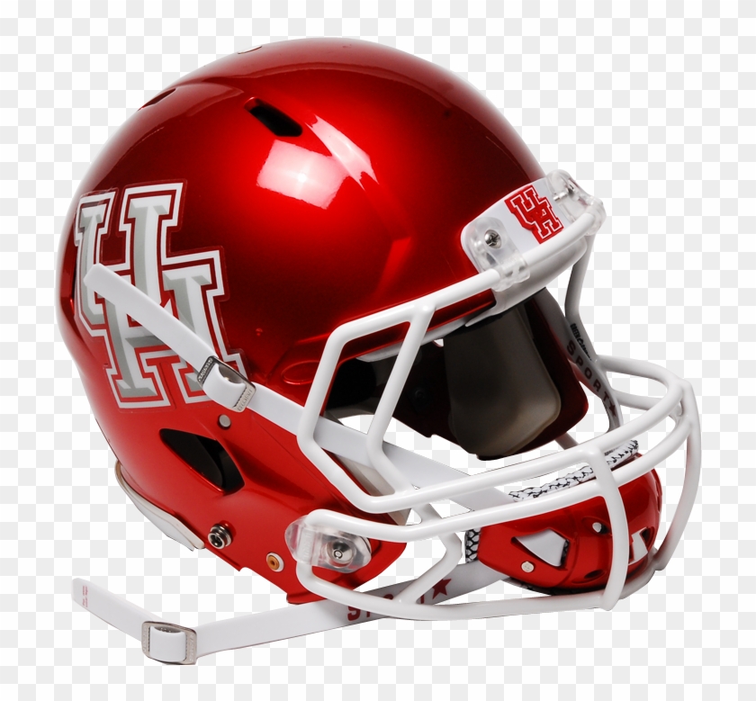 Uh Football Helmet With Chinstrap - Chin Strap Football Clipart