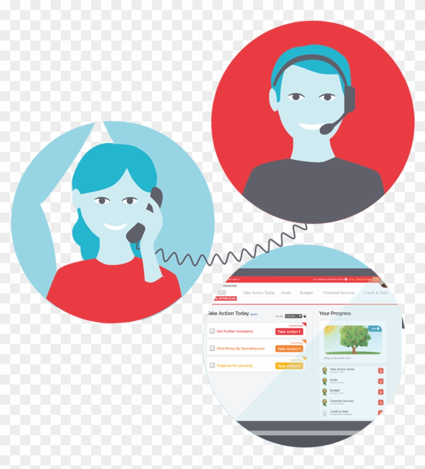 Trusted Advisor Financial Counseling Meeting - Illustration Clipart