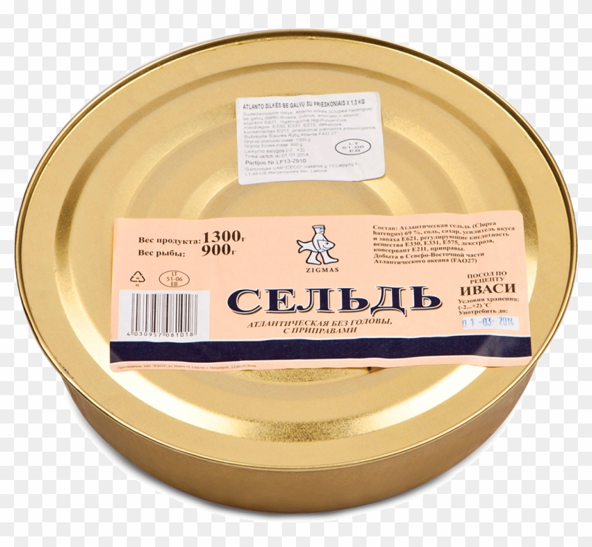 Salted Herring, Head Off - Label Clipart #4476821
