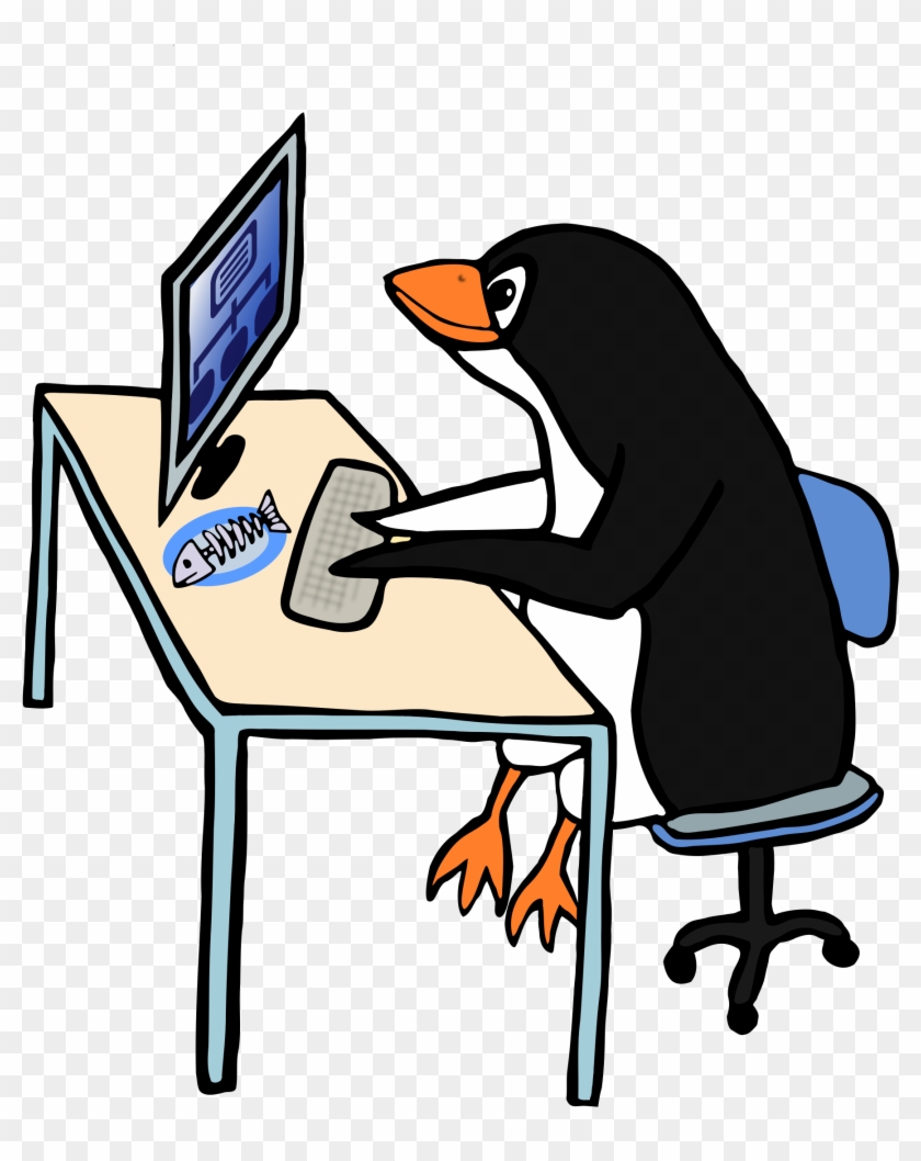 Download Kali - Penguin Computer Clipart