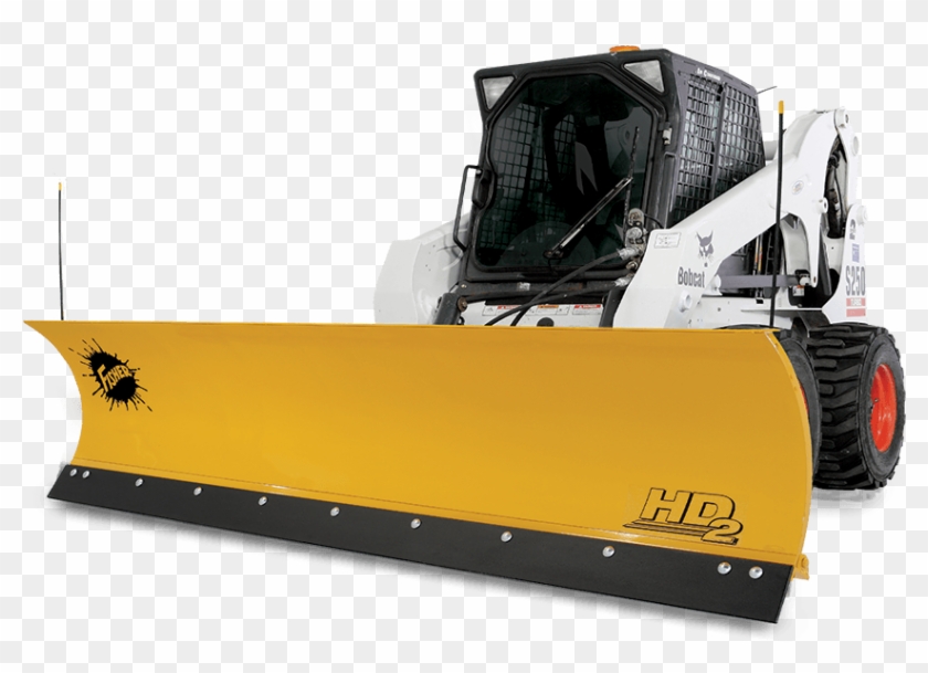 Skid Steer Snowplow - Skid Steer Snow Plow Clipart