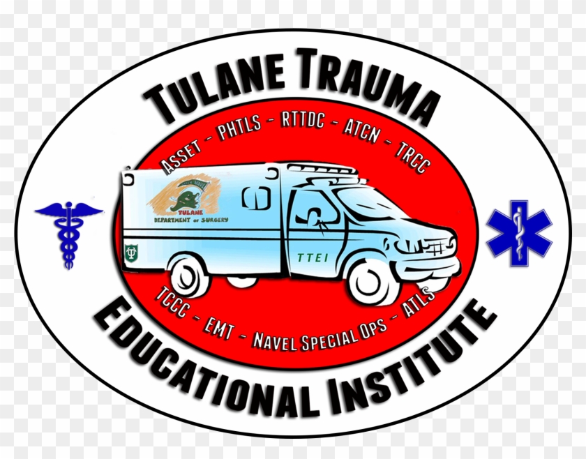 Cropped Tulane Trauma Logo Recreated White Bg 3 30 - Car Clipart #4478133