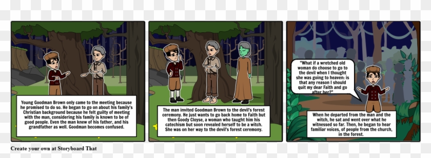 Young Goodman Brown - Cartoon Clipart #4478134