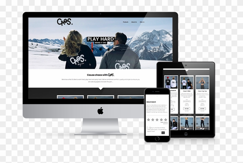 Caos K Logo Design And Starter Website Design - Web Design Clipart