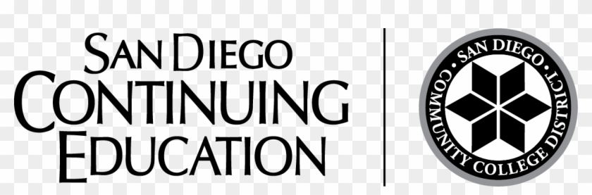 Ce Logo With District Seal Horizontal - San Diego Continuing Education Clipart #4478553