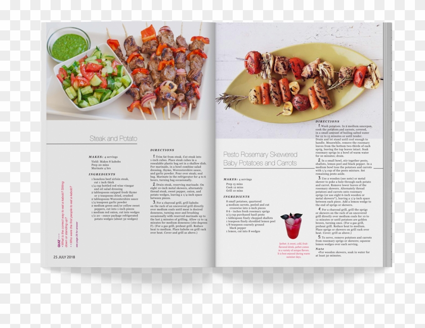 Creating An 8 Page Spread For Bon Appetit Magazine - Brochette Clipart #4481056