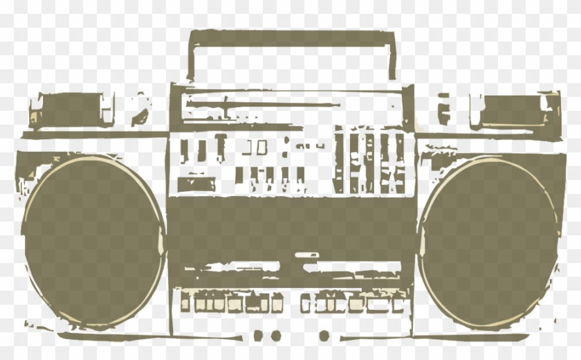 Montage Of Hits From 1973 - Old School Hip Hop Background Clipart