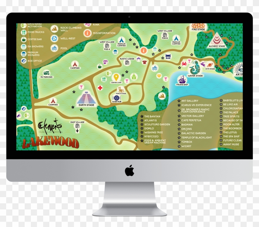 Elements Music Festival - Apple Imac Retina 5k 27" (2017) Clipart