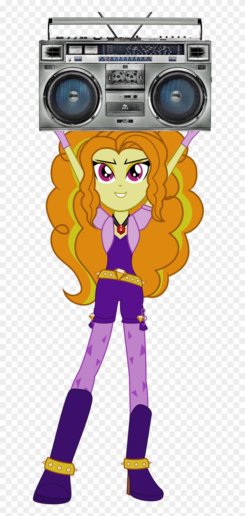 1000 Hours In Ms Paint, Adagio Dazzle, Boombox, Boombox - Equestria Girl Dazzlings Clipart #4484567