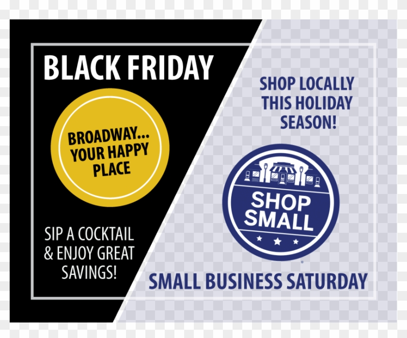 Shop Broadway This Black Friday And Small Business - Small Business Saturday Clipart #4484965