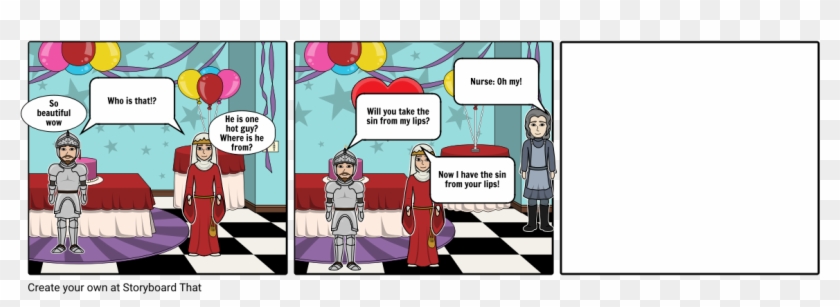 Romeo And Juliet Part - Contoh Storyboard Iklan Teh Pucuk Clipart