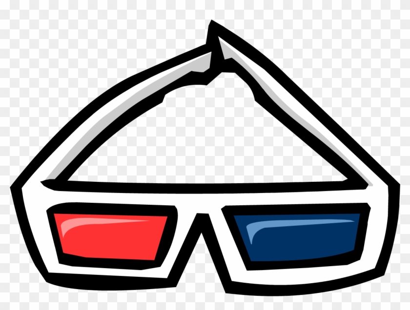 Oculos 3d Png - Club Penguin 3d Glasses Clipart #4486509