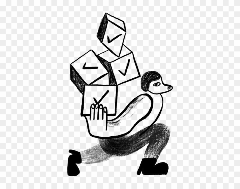 Drawing Duck Merchandise - Sketch Clipart #4486547