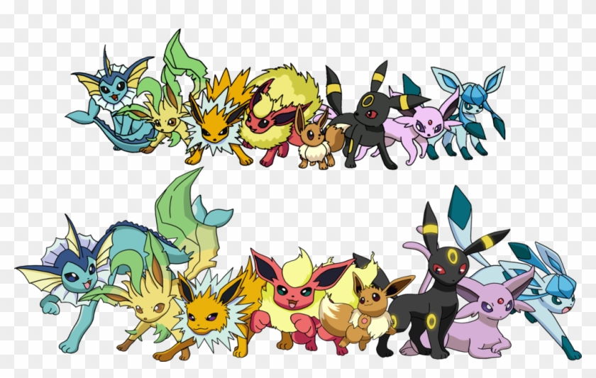 All Pokemon Types Eevee Clipart #4486627