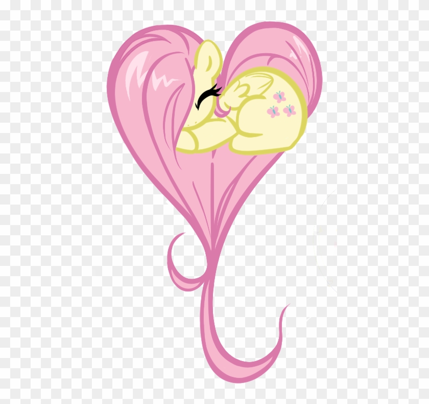 My Little Pony Fluttershy Heart Clipart #4486760