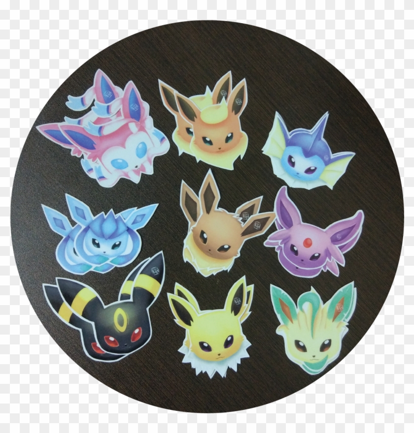 Eeveelutions Stickers - Cartoon Clipart #4487433