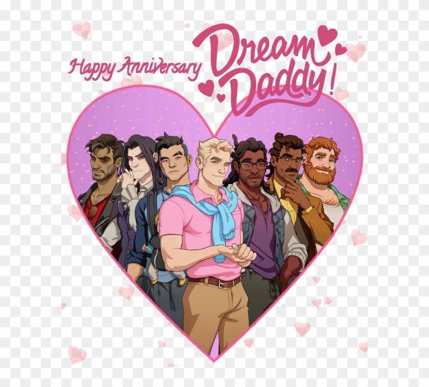 “ Happy 1 Year Anniversary Dream Daddy It Honestly - Poster Clipart