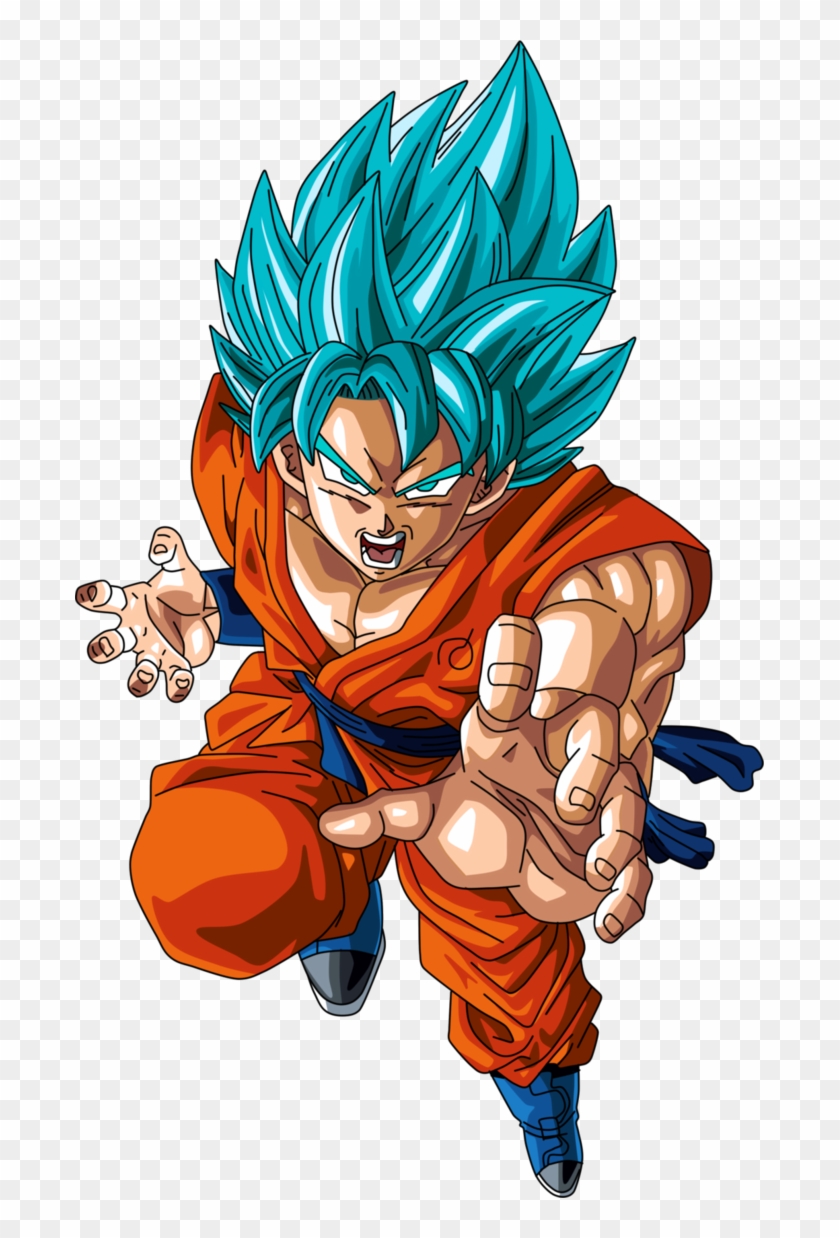 Goku En Super Saiyan Blue O Super Saiyan Dios Super - Goku Super Saiyan Ss Clipart #4487959